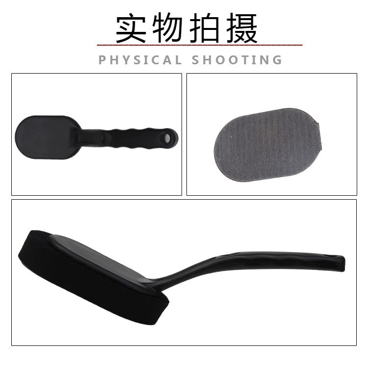 Популярная губка-щетка для полировки и вощения автомобильных шин, износостойкая, ручная, портативная, сменная полировальная насадка