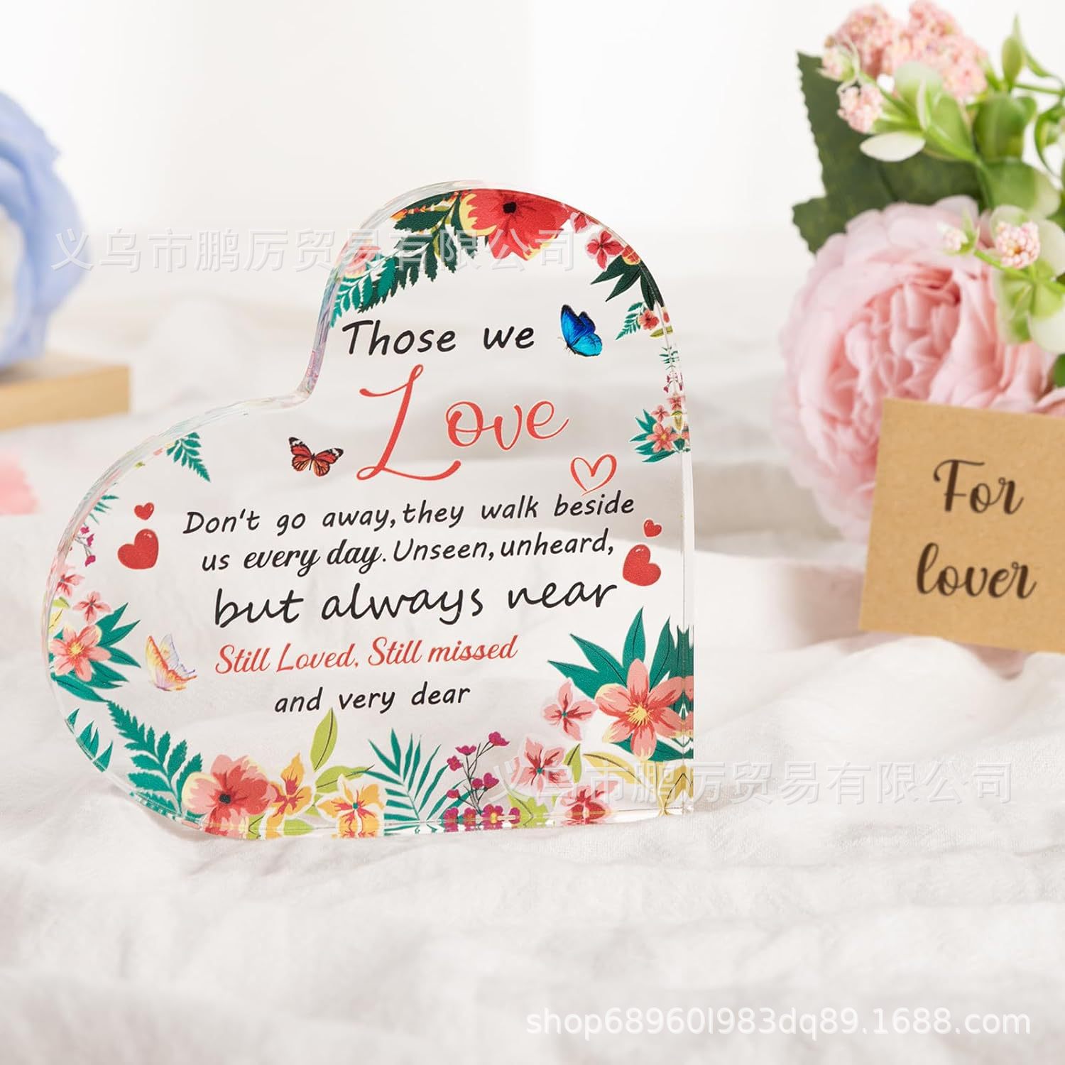 跨境情人节纪念礼物送给女士男士丈夫妻子浪漫亚克力拼图桌面礼物