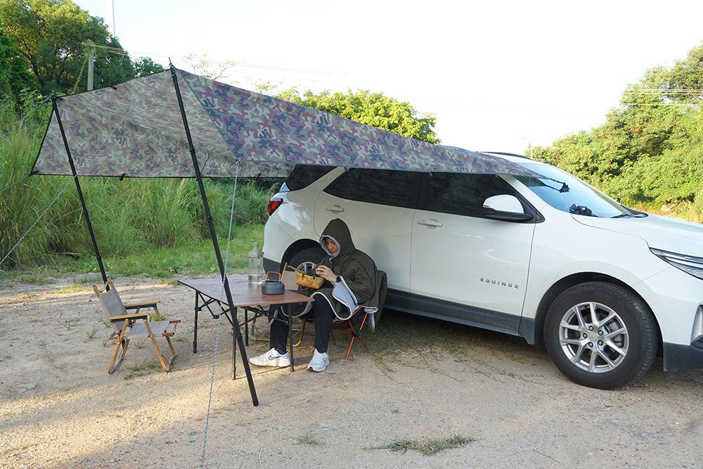 Car awning account portable camping SUV side account self-driving rainproof sunscreen outdoor suction cup car side account