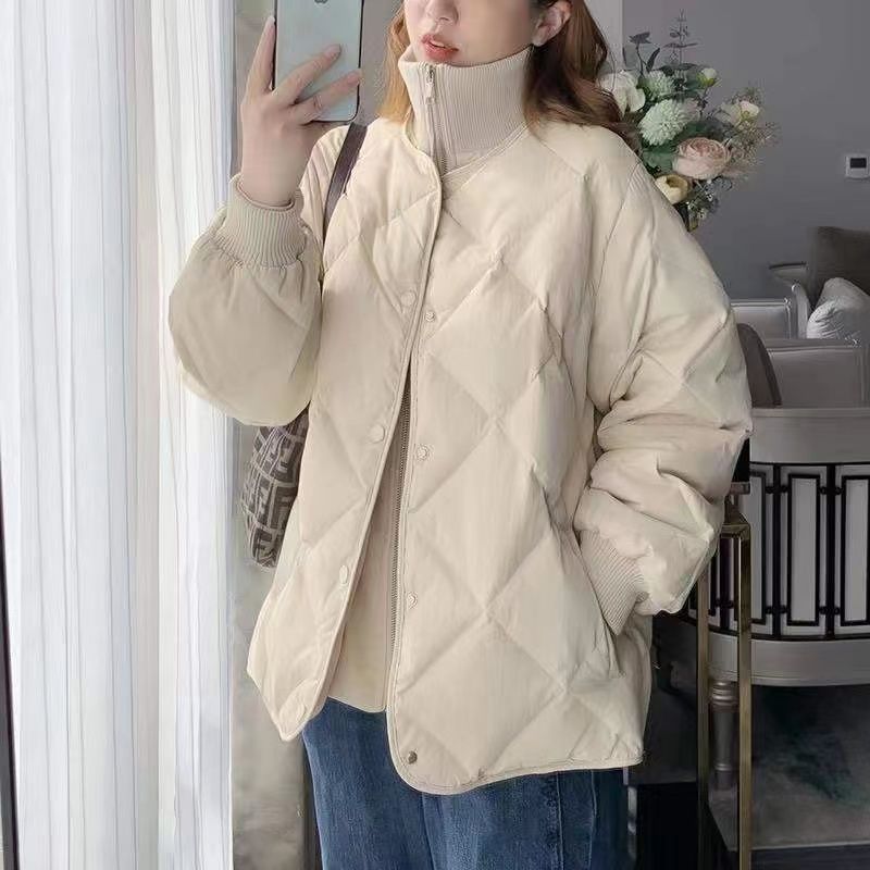 T5C正品韩版立领羽绒服女小个子冬季新款轻薄款短款加厚羽绒服外