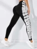 Tie-dye trousers—black