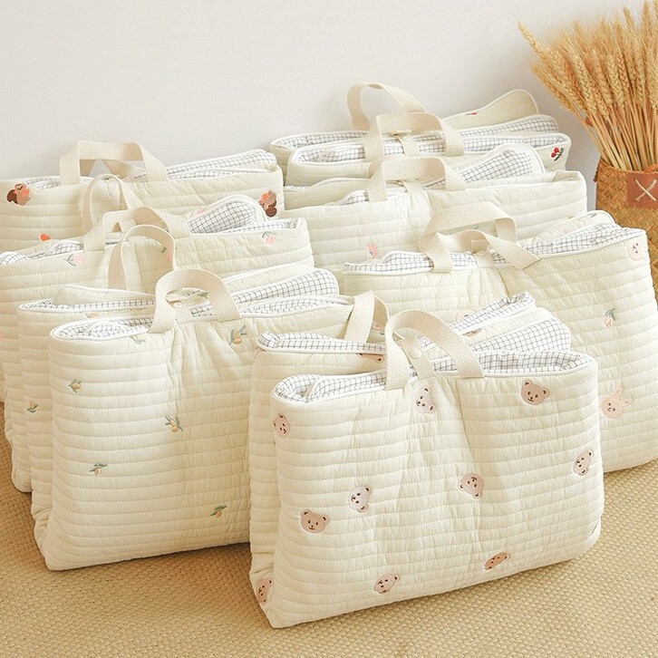 韓国ins赤ちゃん刺繍綿通気昼寝マット折り畳み携帯マットレス赤ちゃん柔らかいマットレス布団|undefined