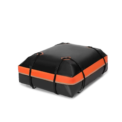 Cross-Border 15 Cubic Foot Voltage-Resistant Car Roof Luggage Bag, Waterproof Roof Bag (Roof box) - black