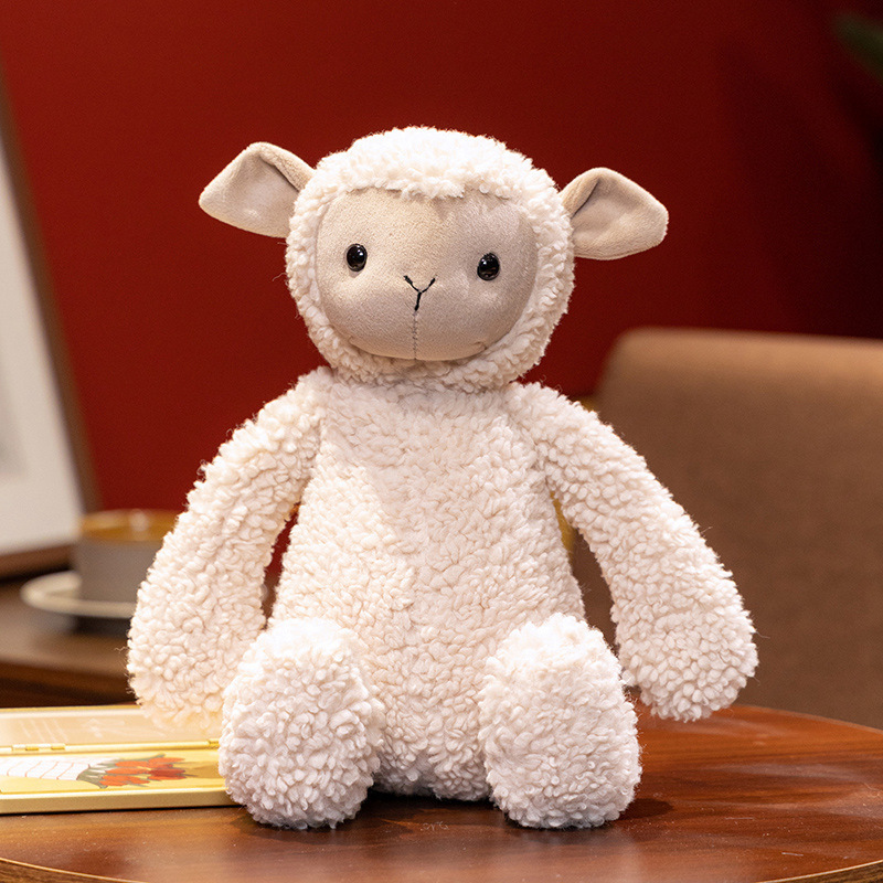 Gatos de dibujos animados mapache poodle muñeca juguete de peluche lindo cordero niño pacificador muñeca regalo de cumpleaños