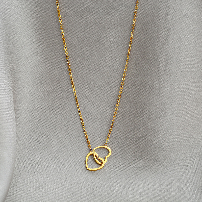 Two-tone Delicate Layered Necklace Set, Minimalist Gold & Silver_voghion.com