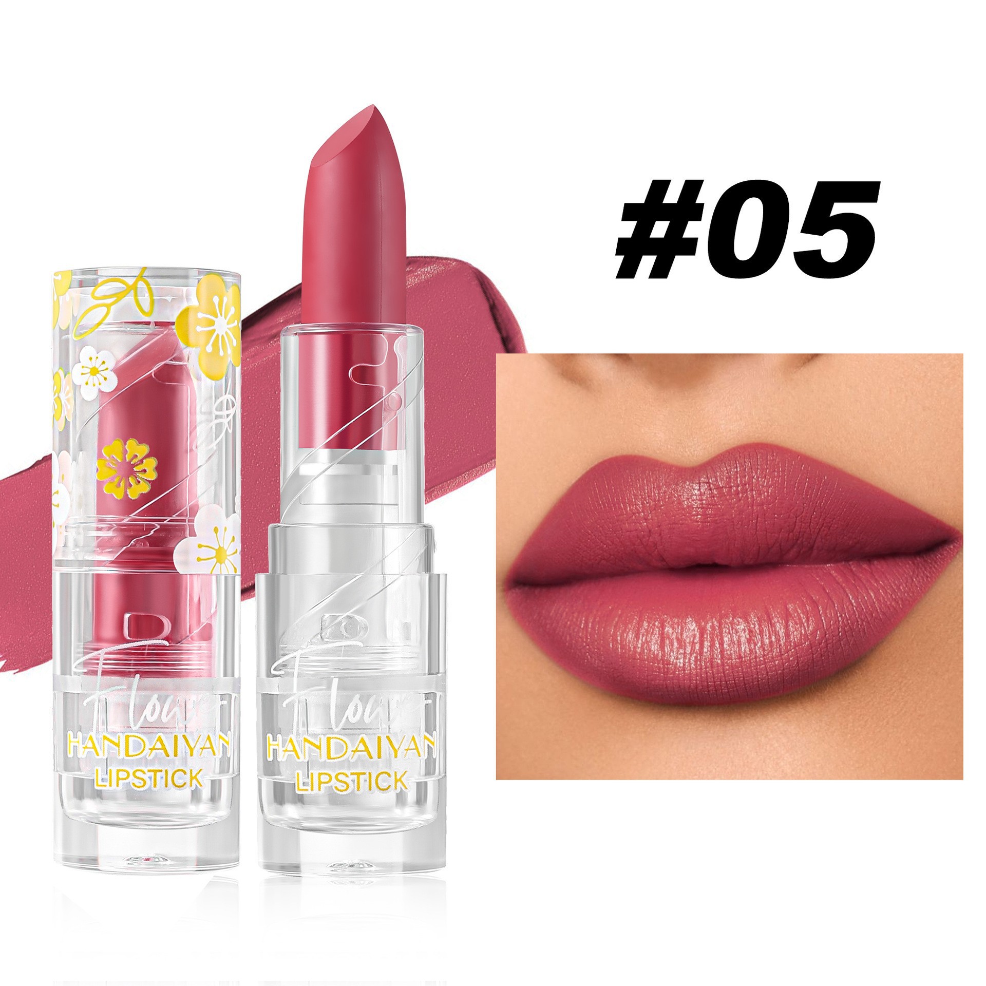 6 colores de lápiz labial mate en stock, humectante no se desvanece, humectante humectante de niebla, lápiz labial mate transfronterizo