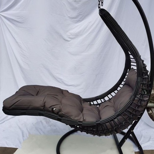 Silla Mecedora Colgante Doble con Estructura Metálica, Móvil y Reclinable, para Parque y Balcón image 30