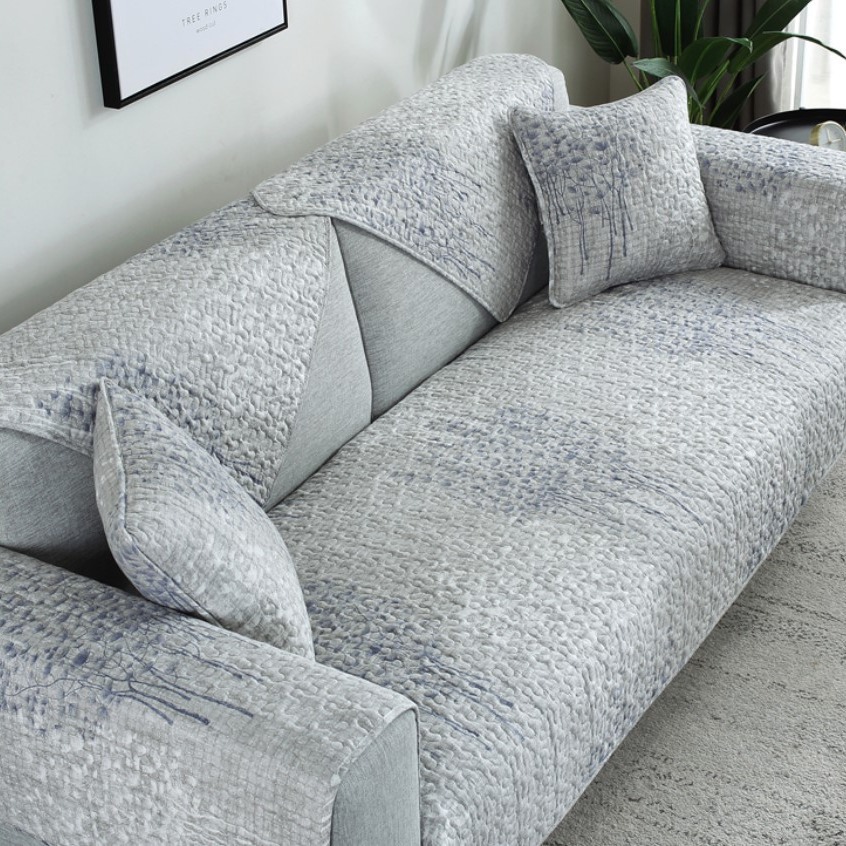 Cross-Border Foreign Trade Pure Fabric Non-Slip All-Season Cushion Modern Simple Full Cotton All-Inclusive Universal_voghion.com