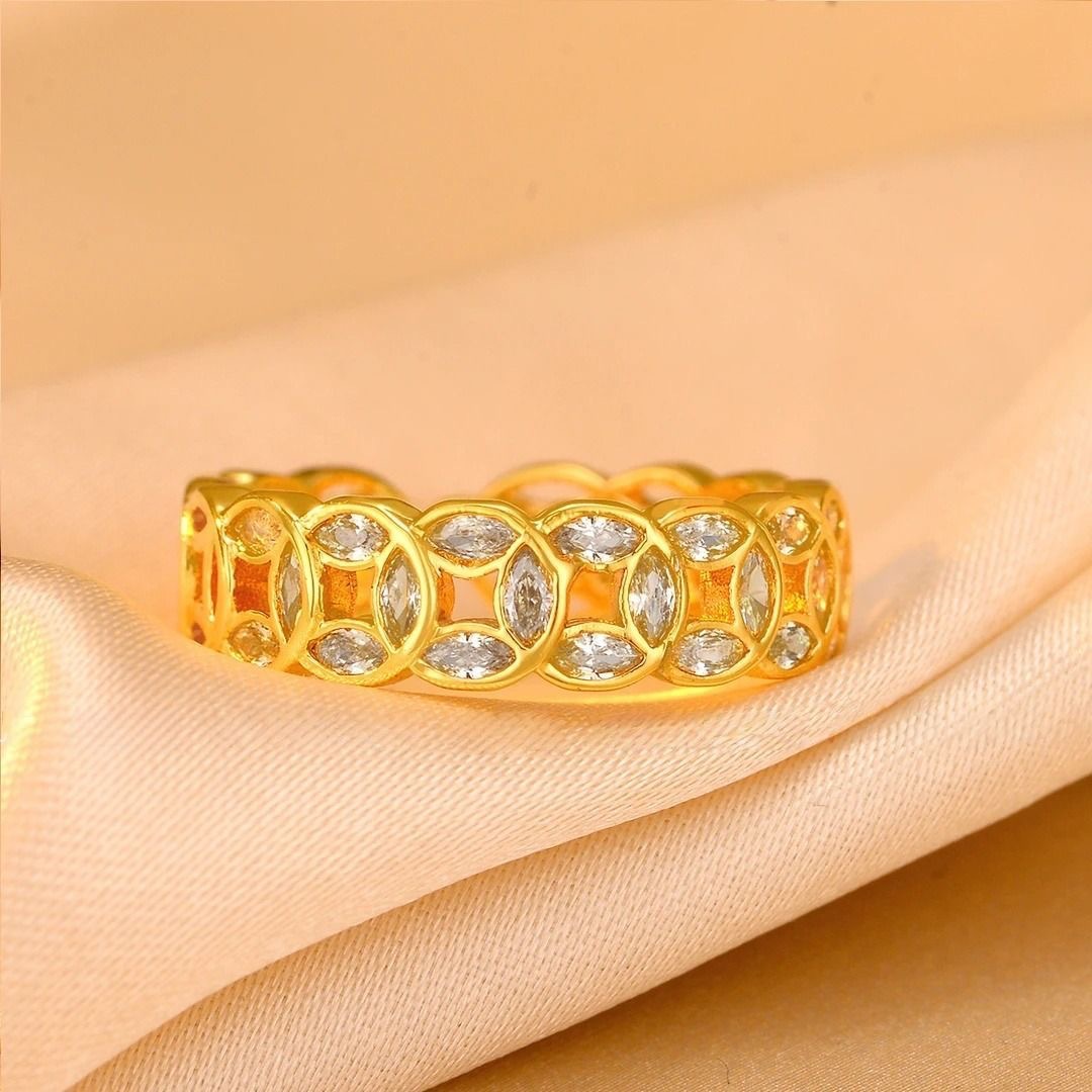 Luxurious Chinese Style Diamond Ring For Women Wealth Design_voghion.com