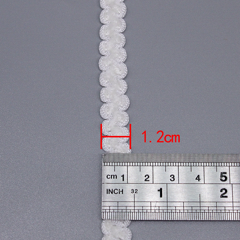 Pequeño encaje de borde de gancho fragante acrílico más encaje tejido de chenilla ropa de bricolaje puños accesorios de sombrero encaje