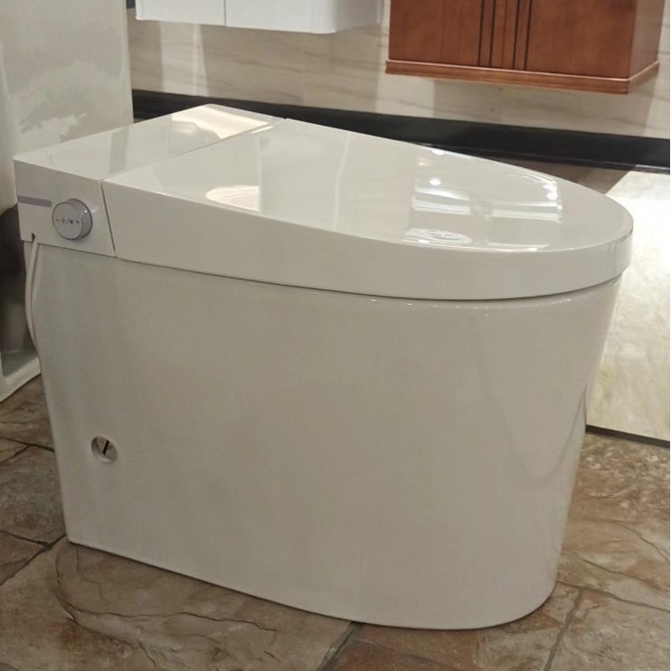 Nuevo inodoro inteligente ligero de Weiyanie para el hogar totalmente automático integrado asiento de inodoro calentador de descarga automática