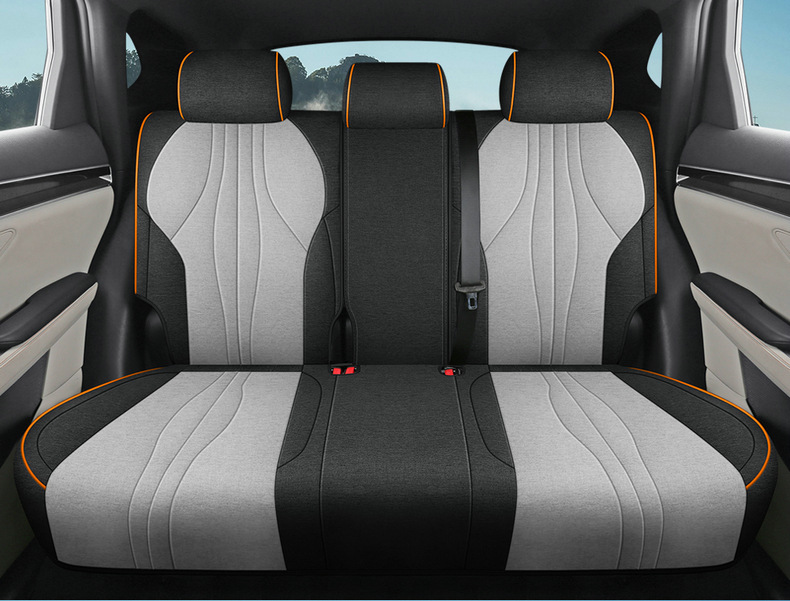 25 BYD Song plusDM-I Seat Cover All-inclusive Car Cushion Linen Four Seasons Universal Breathable Seat Cover