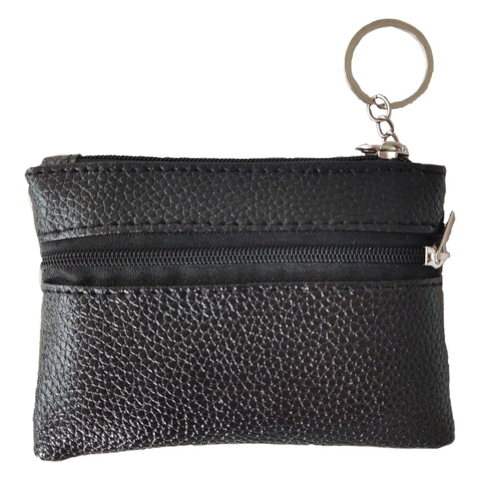 New Popular Soft Leather Card Holder for Men and Women, Fashionable Keychain Pendant, Mini Gift Storage Bag, Coin Purse