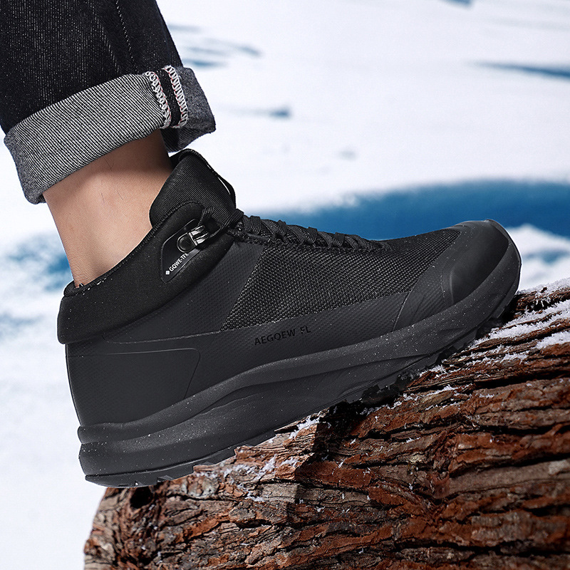 Cross-Border Men's Autumn and Winter Mid-Cut Hiking Shoes Waterproof, Non-Slip and Wear-Resistant Outdoor Cross-Country Running Travel Shoes Sports Shoes Warm Cross-Border Men's Autumn and Winter Mid-Cut Hiking Shoes Waterproof, Non-Slip and Wear-Resistant Outdoor Cross-Country Running Travel Shoes Sports Shoes Warm