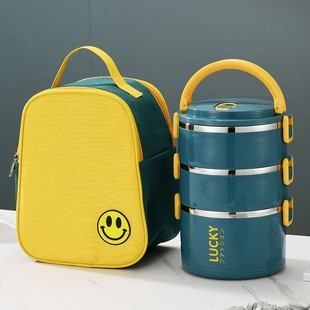 Lunch Box with Lid Adult Insulated Lunch Barrel Stainless Steel Insulated Lunch Box Large Capacity for Students