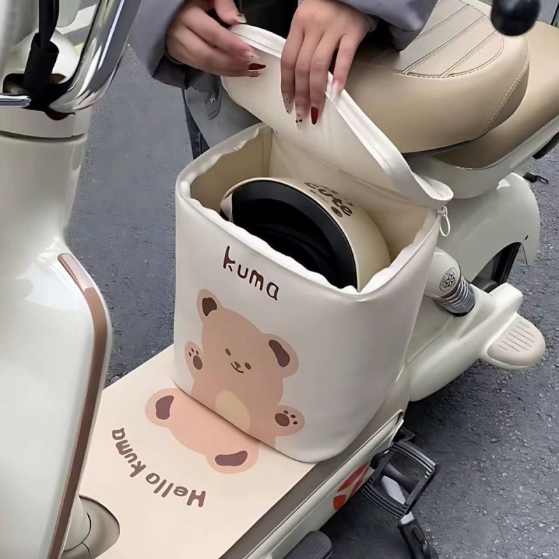 Bolsa de almacenamiento de asiento delantero protector solar para vehículo eléctrico, bolsa de almacenamiento de gran capacidad para vehículo eléctrico de batería general