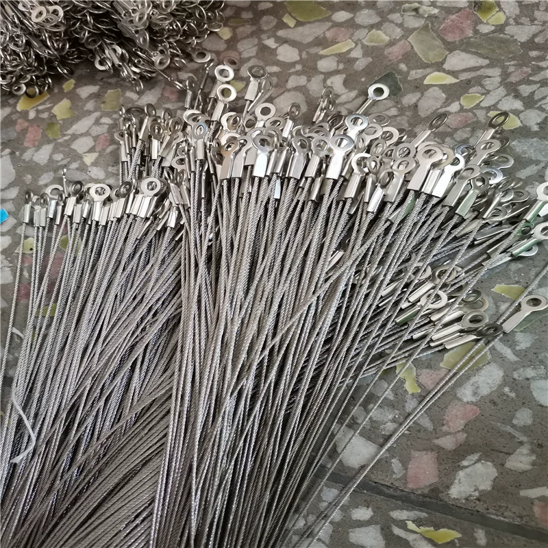 Оптовая продажа от производителя, терминал из нержавеющей стали, сжатый трос из нержавеющей стали, лампа, трос, страховочный трос, веревка против падения