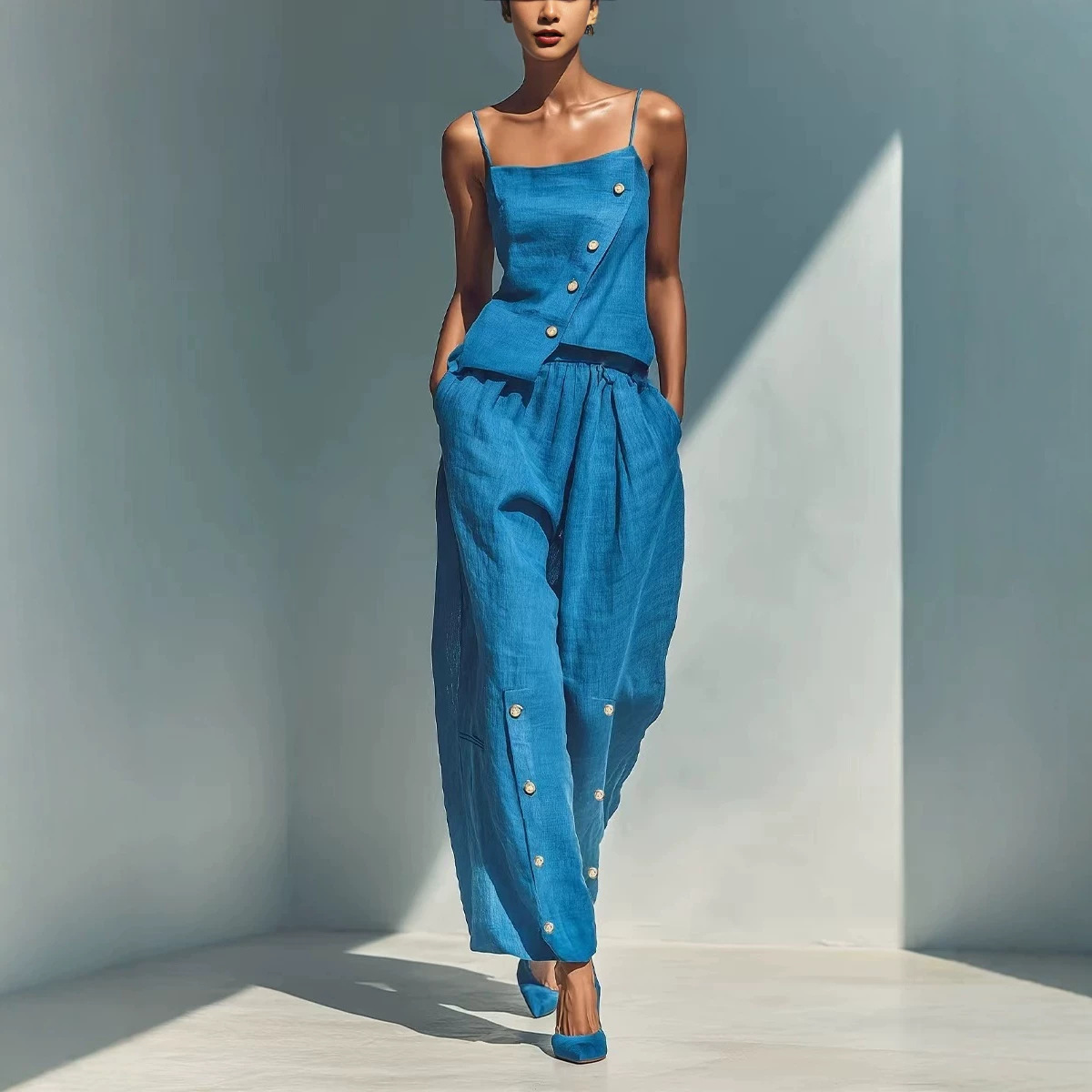 Women's 2 Piece Designer Style Set – Chic Casual Summer Outfit 2026_ecoleips.com