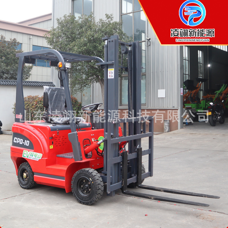 电动堆高车1-3吨四轮平衡重座驾搬运车货物装车设备搬运电动叉车