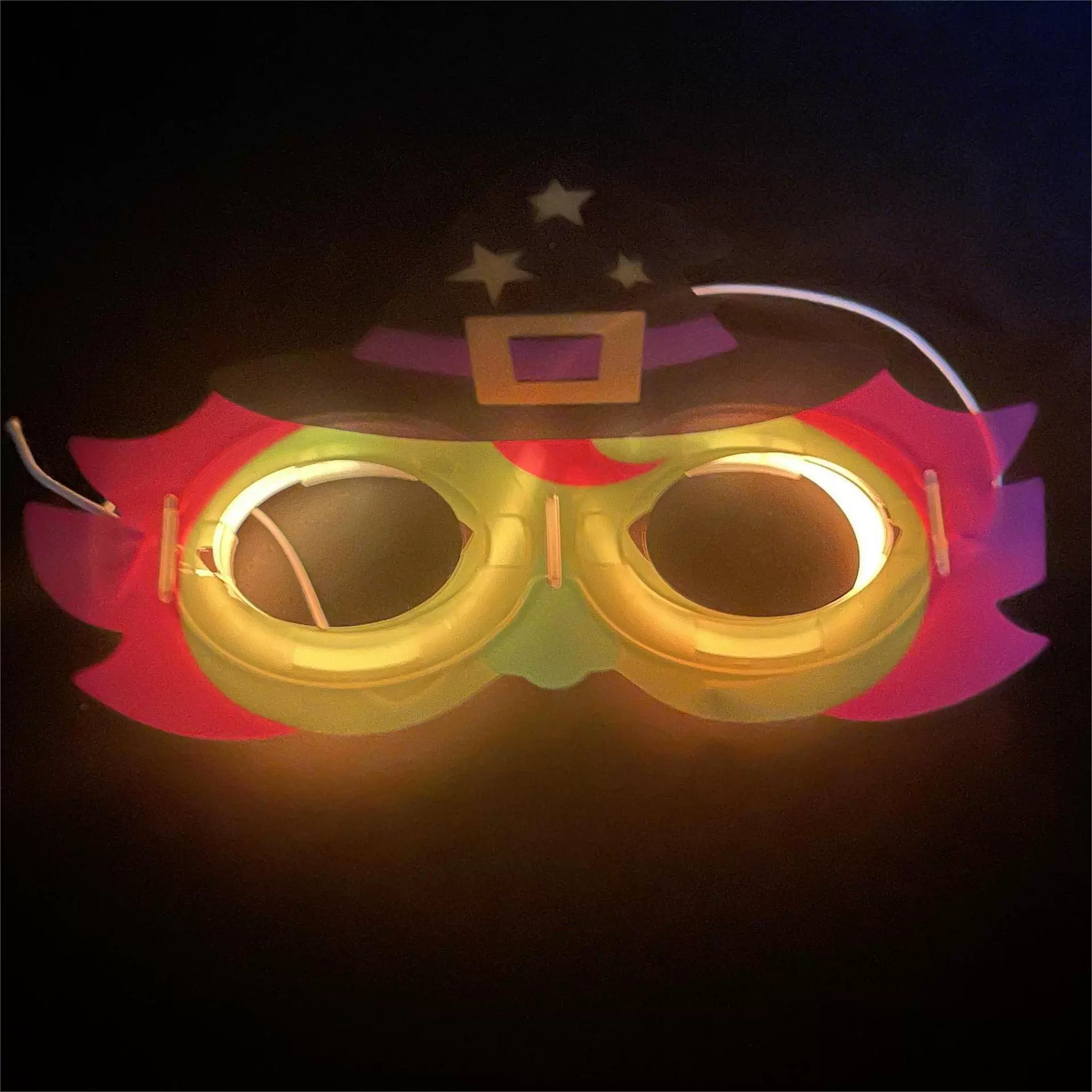 Флуоресцентная маска светящаяся маска для глаз Детский день реквизит бар маскарадные принадлежности фестиваль оптом смешанные волосы