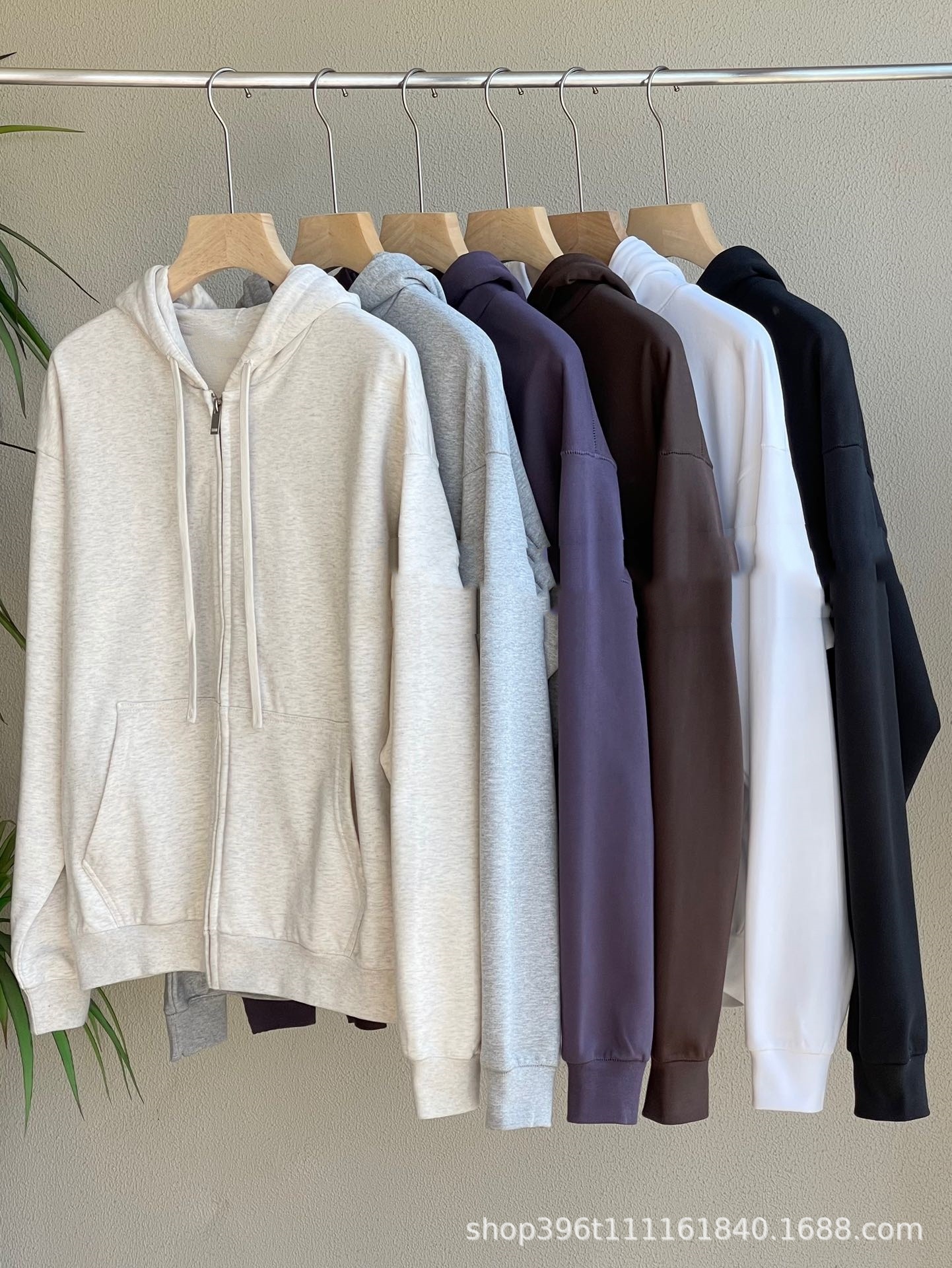 24SS Chunqiu zipper brazalete suéter encapuchado zipper brazalete chaqueta encapuchada