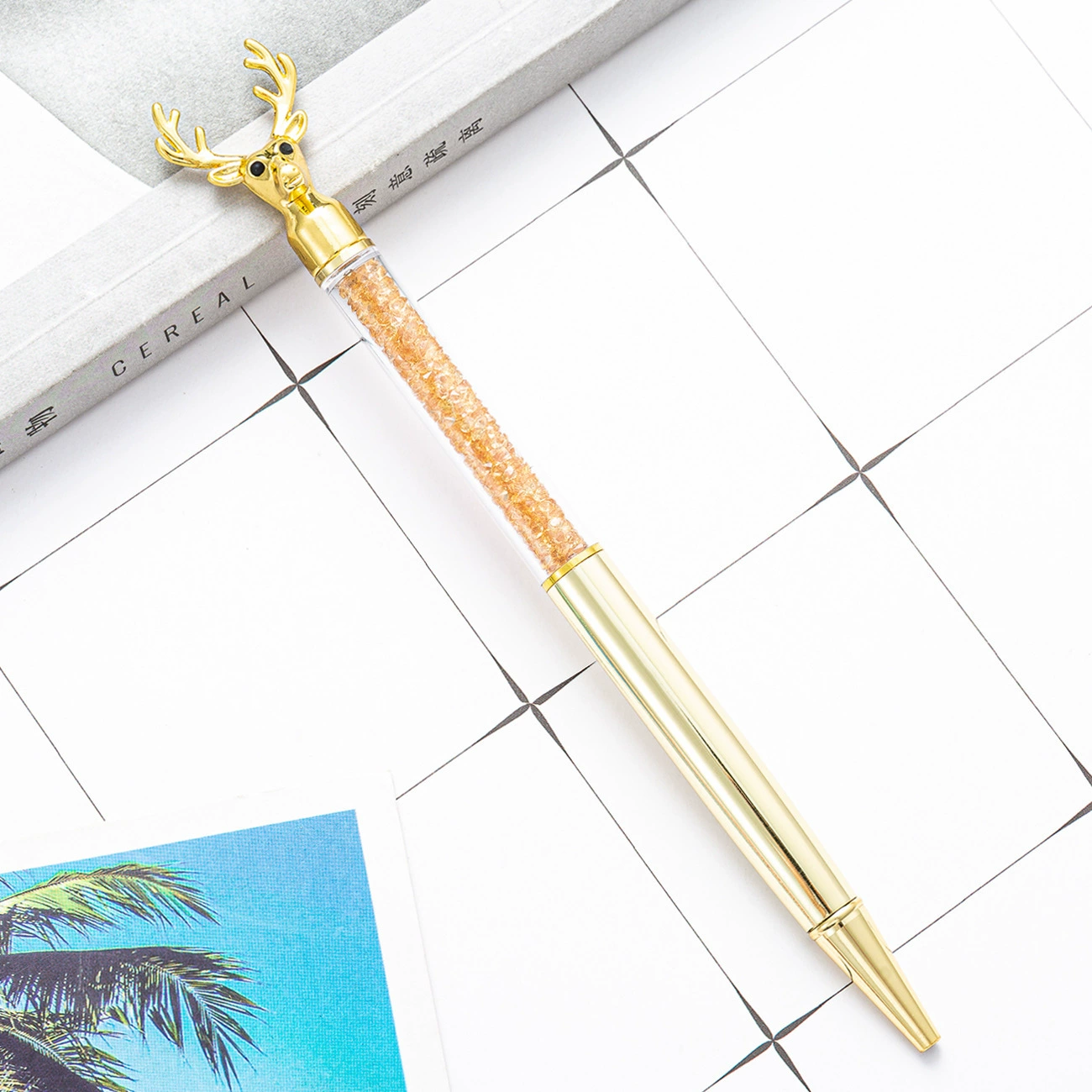 Creative metal ballpoint pen, multicoloured rollerball pen, Nordic style, Birthday gift