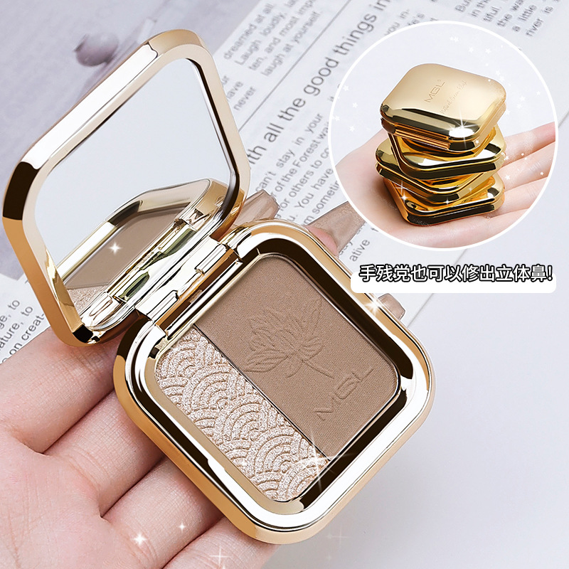 Mgl Matte Highlighter and Contouring All-In-One Palette Makeup Nose Shadow Dual-Use Brightening Face Genuine Concealer Cosmetics Affordable Price