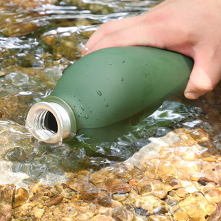 Kettle Portable Mountaineering Outdoor Special Aluminum Kettle Large Capacity Student Military Training Kettle Thickened Crossbody Kettle