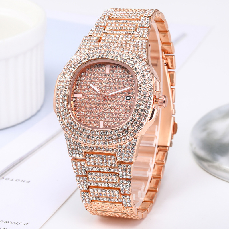 hot sale fashion Diamond-embedded starry calendar women's watch women's watch quartz watch women's watch_voghion.com