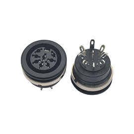 HX高品质DIN螺母系列DS-8-07E262 9P立式圆形连接器 type-c24p