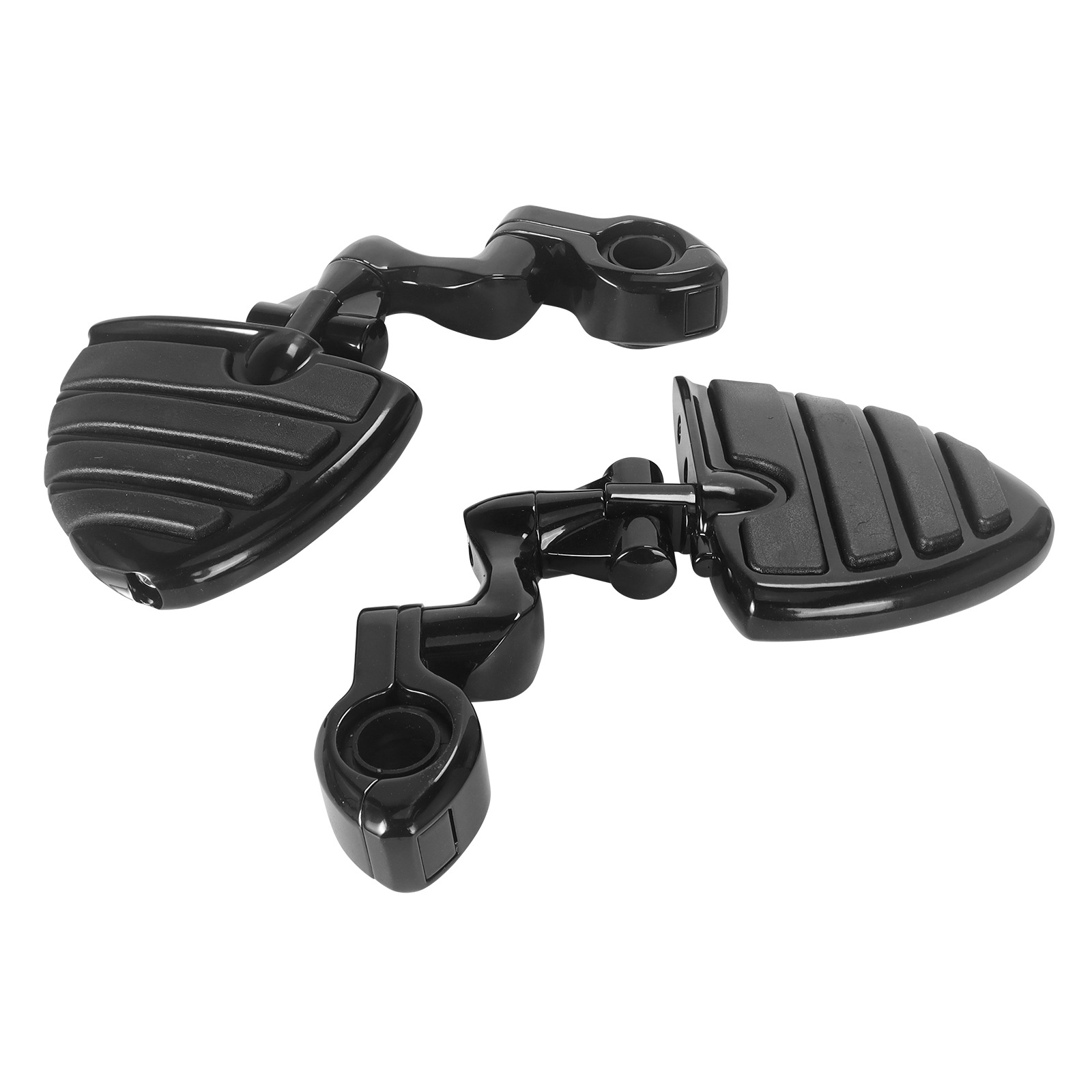 Harley Street Glide Motorcycle Modified Rubber Short Pedal Set Footrest Guard Bar Rest Bracket