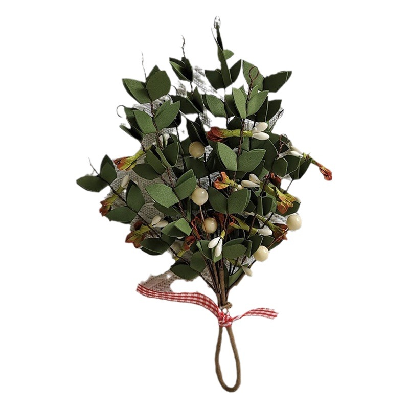 Estilo nórdico decoración simulación planta verde muérdago simulación transfronteriza decoración de la boda decoración del hogar al por mayor