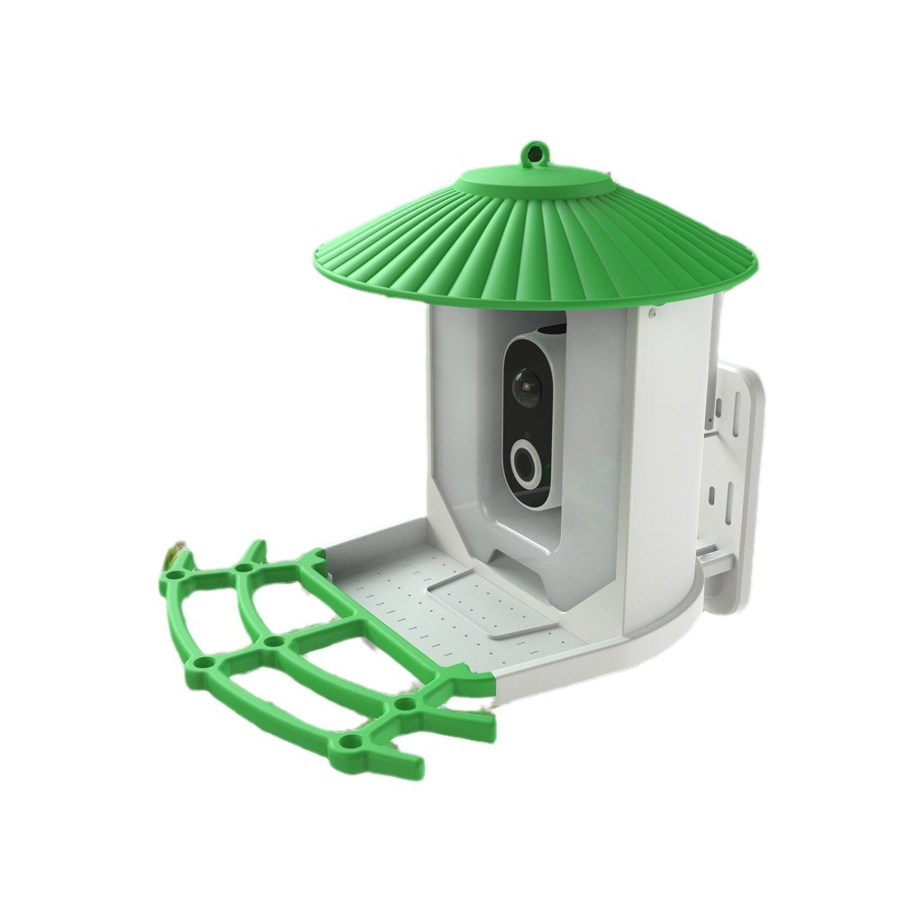 Alimentador inteligente de pájaros 160 grados gran angular AI reconocimiento de pájaros APP 1080P HD cámara solar de monitoreo