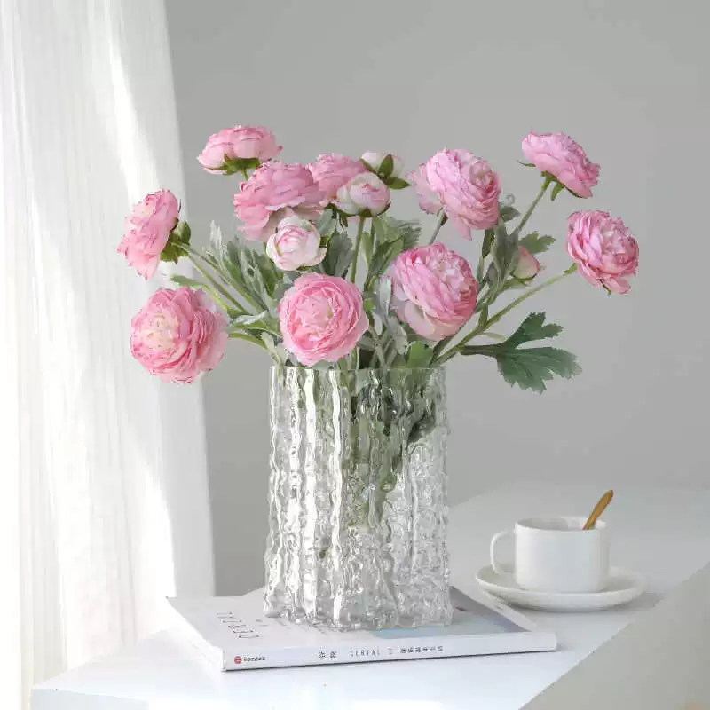 3 Simulation of Quzi Lotus Lotus Bouquet Relieve Delite Delosa Peony Pseudoma Flower Peony Peony Home Decoration Flower Arts