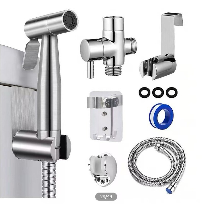 トイレ用コンパニオン、1入口2出口の三角バルブ、トイレ用女性用洗浄器、高圧増圧スプレーガンセット、家庭用ウォーターガン|undefined