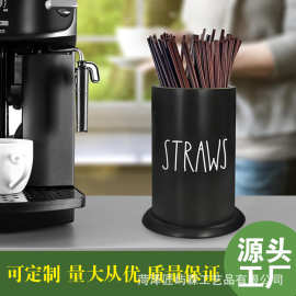 新品实木圆形木桶厨房筷子收纳桶吸管储物罐跨境多用途木桶厂家直