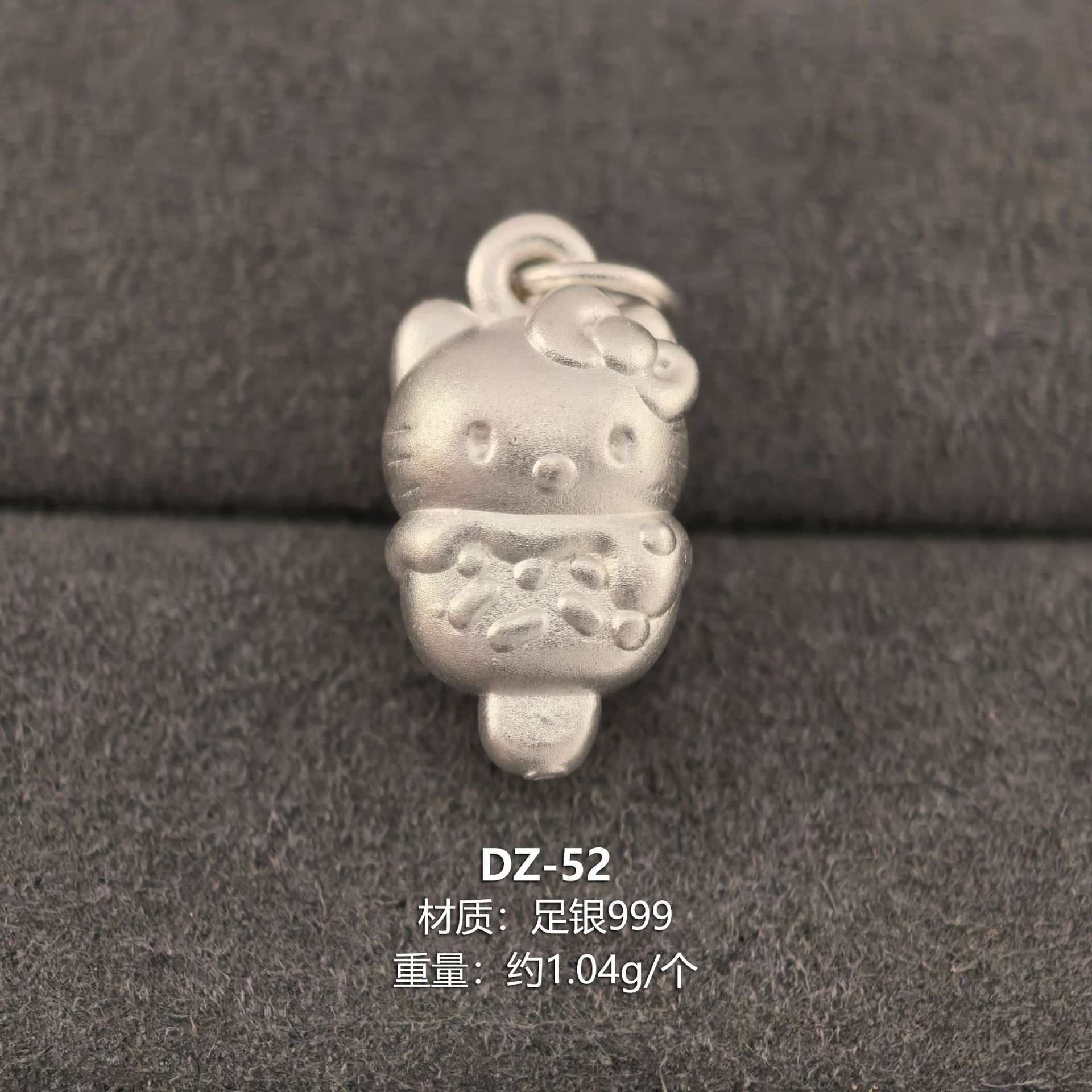 Pure Silver 999 Hello Kitty Fortune Beads My Melody Spacer Beads Handmade String DIY Jewelry Accessories Pure Silver Kt Cat Loose Beads