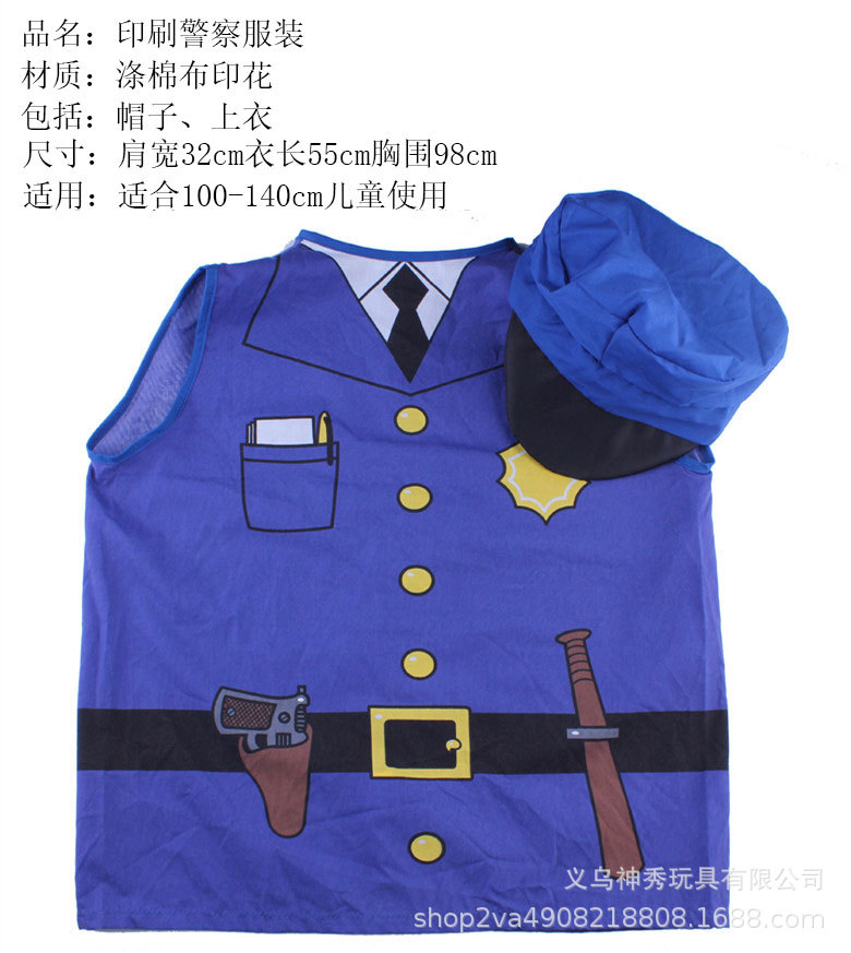 Halloween Cosplay traje de bombero médico policía ingeniero pirata chef ropa + herramientas