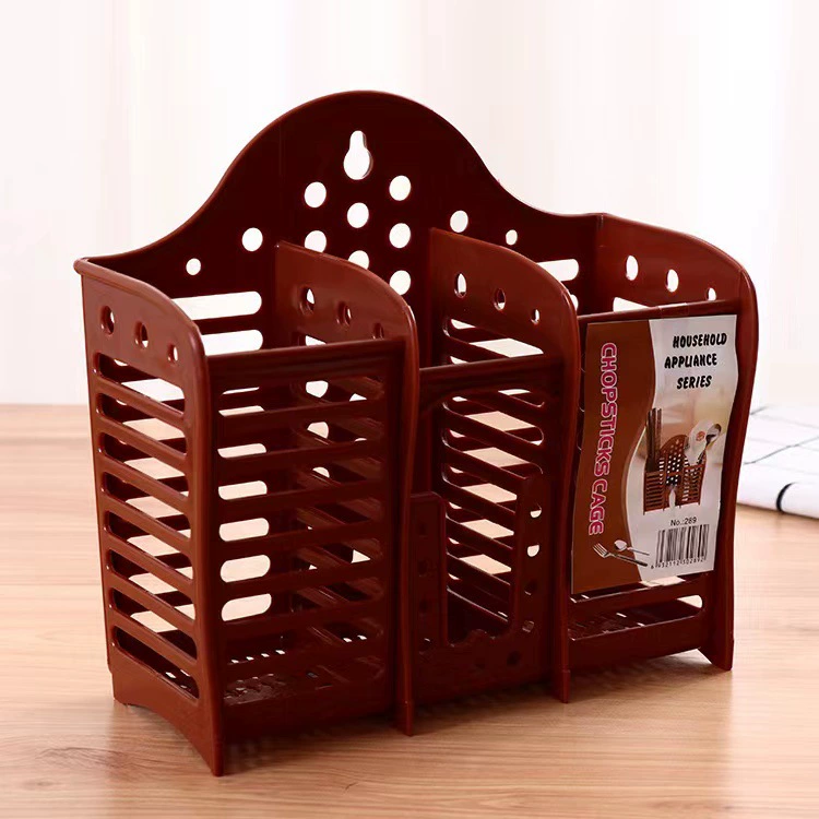 Пластиковый держатель для палочек для еды для использования на кухне, можно повесить, отводит воду, крепится на стену, не требует сверления, устойчив к плесени, полый органайзер для кухни.