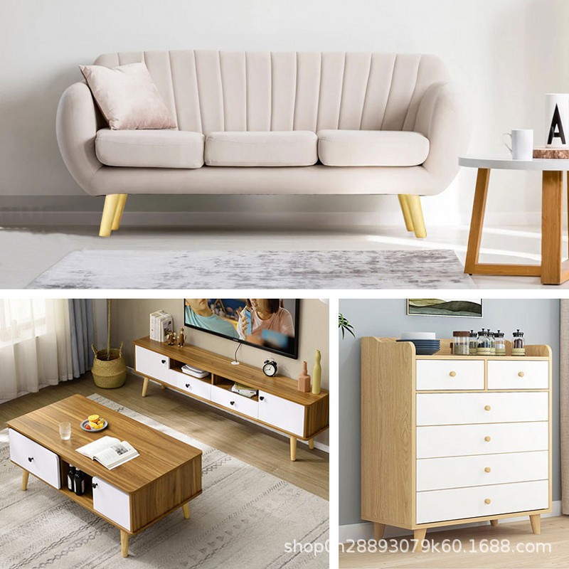 Solid wood sofa, foot wood legs, coffee table, table leg furniture feet, TV cabinet bedside table, supporting foot wood cabinet leg leg 3