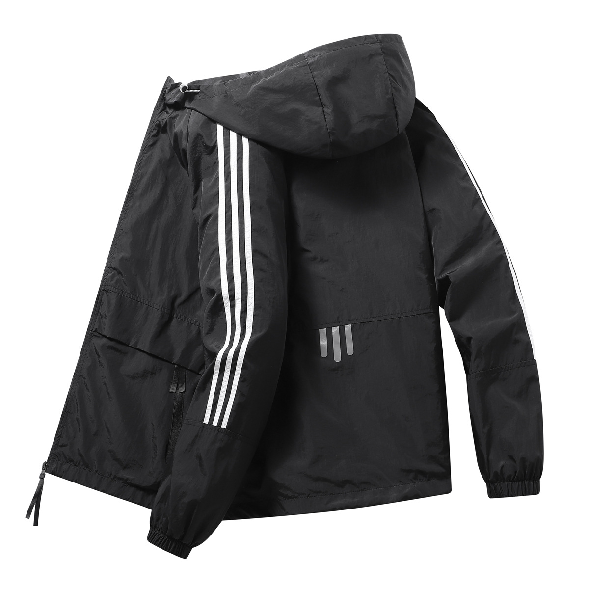 Chaqueta ultrafina de verano transfronteriza hombre comercio exterior tres barras abrigo solar marea seca ropa de pesca abrigo grande