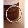 Retro women's bracelet, ethnic solid jewelry, silver bracelet, silver 9999 sample, ethnic style