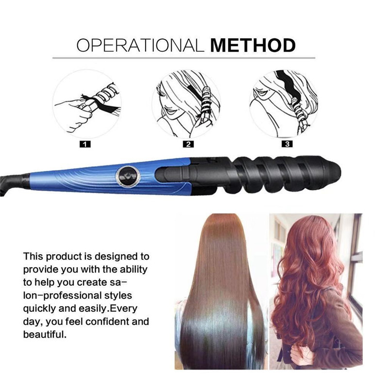 Clipper Household Morgan Piastra per capelli a doppio uso, Blue Nano Titanium, per permanente_voghion.com