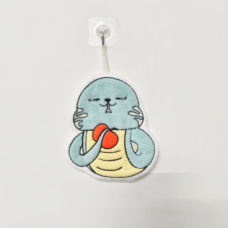 アニメの新しい台所でタオルを拭くのがかわいい浴室の家庭用吸水タオルを厚くして、毛を落とさない雑巾代発|undefined