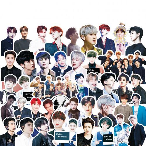 EXO handbook stickers Baekhyun Zhang Yixing Wu Sehun Park Chanyeol Kim Jun Myeon Do Kyungsoo peripheral decoration stickers
