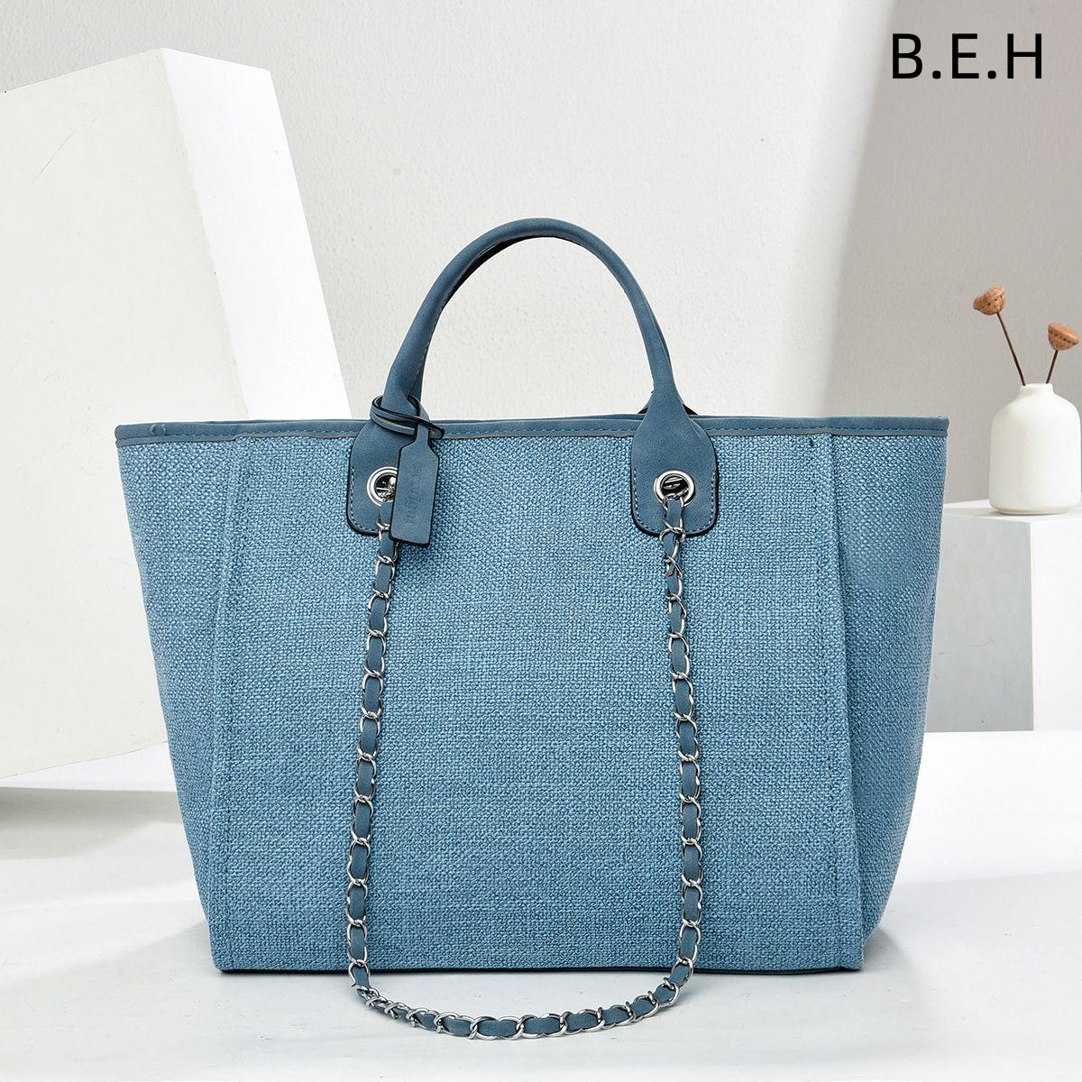 Bolso de Mano Tipo Balde para Mujer BEH de PU con Cadena para Uso Diario image 4