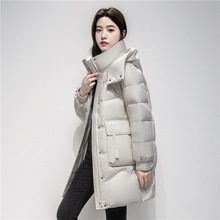 正品撤柜羽绒服女装中长款2025冬新款韩版加厚爆款时尚保暖外套潮
