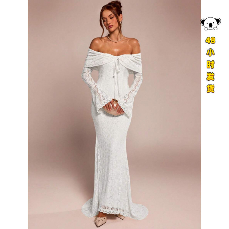 E 60269 Tube Train Dress Strapless Long Dress with Train