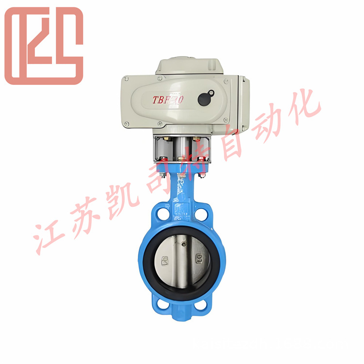 凯司特智能型软密封电动对夹蝶阀 D971X-10Q DN80 适用于农田灌溉