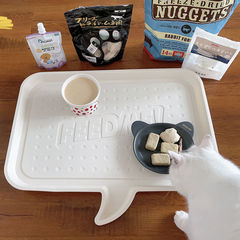 アリス犬ペットライスプレート猫食器漏れ防止プレースマットアリスキャットフード猫ボウルマット防水トレイ